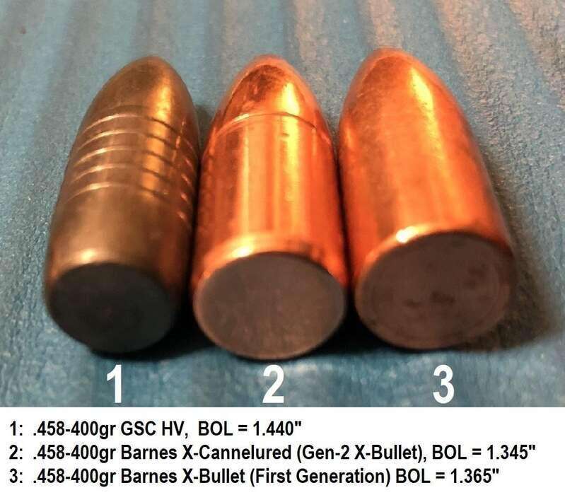 400-gr .458-cal bullets Forward - 24hourcampfire